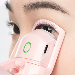 New!!Product Mini Portable Heating Pink Heater Eyelash Curler Kit Electric Heated Eyelash Curler With Charger Usb